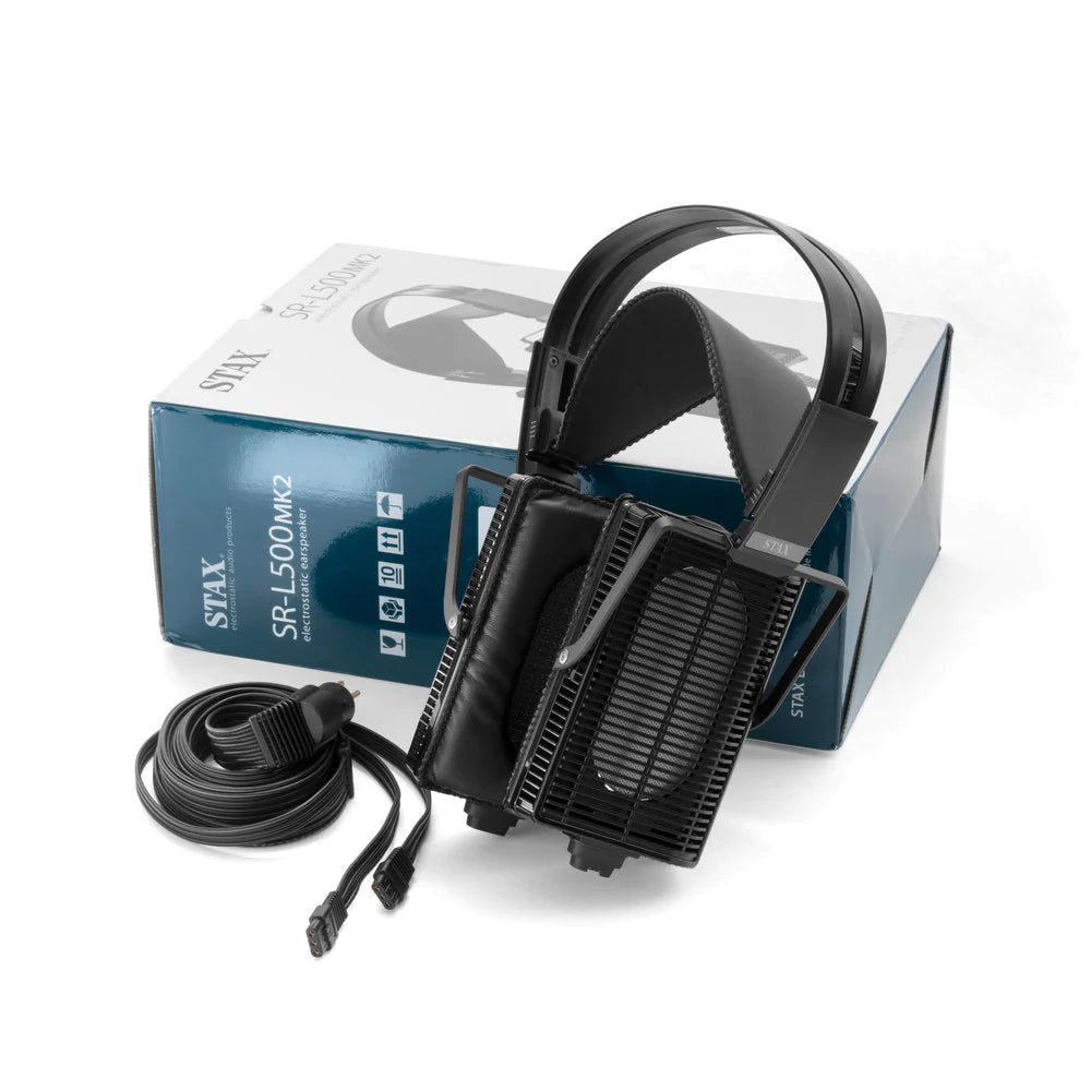 Premium STAX SR-L500MKII Electrostatic Headphones & SRM-500T Amplifier Bundle - High-Fidelity Audio System for Audiophiles, Home Studio, and Professional Music Production