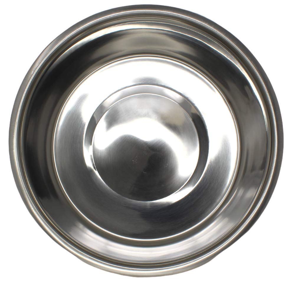 Stainless Steel 5 Quart Pet Bowl - Large Metal Feeder for Birds, Dogs & Cats - Durable Cage Cup Dish for Food & Water - Perfect for Cages, Kennels & Home Use