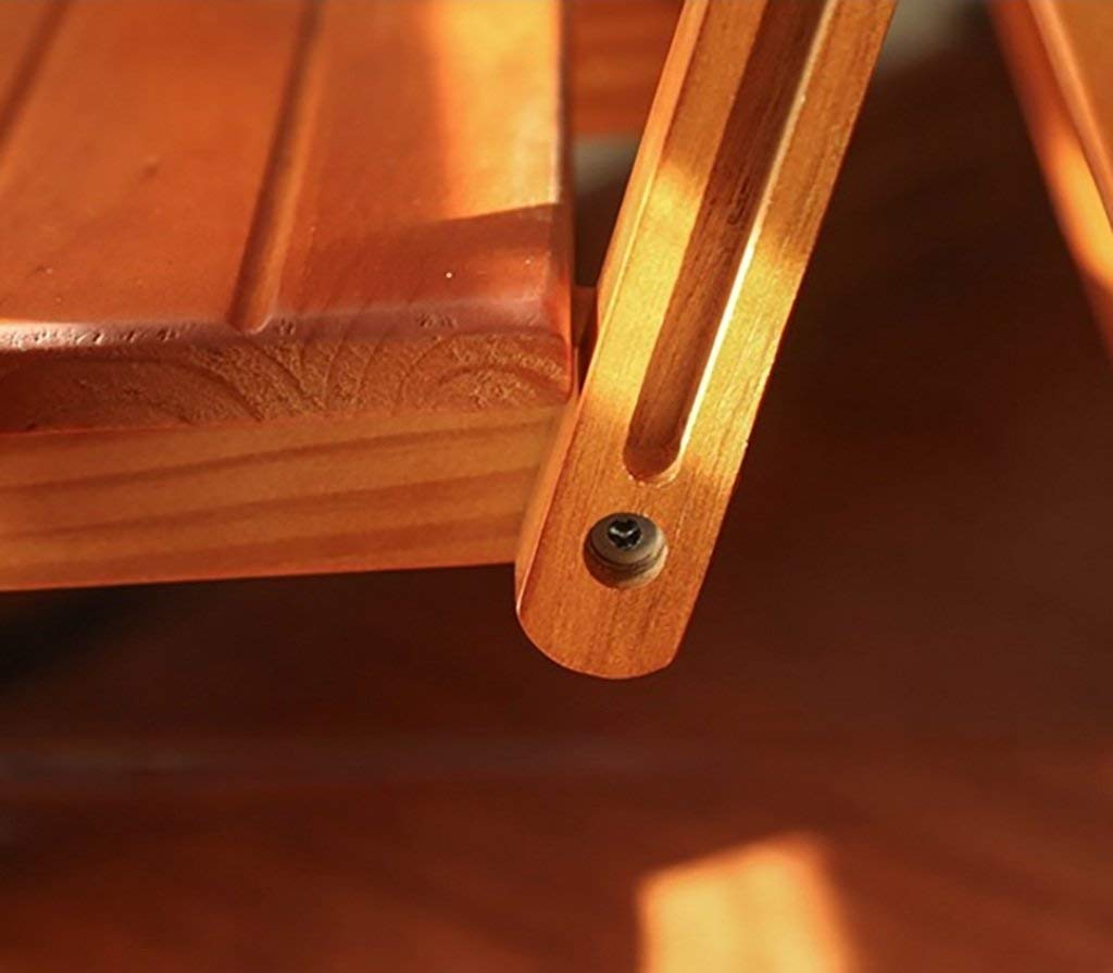 LXB Solid Wood Folding Step Stool for Adults - Multifunctional Household Ladder & Shelf (Brown) | Perfect for Kitchen, Bathroom, Garage & Home Organization