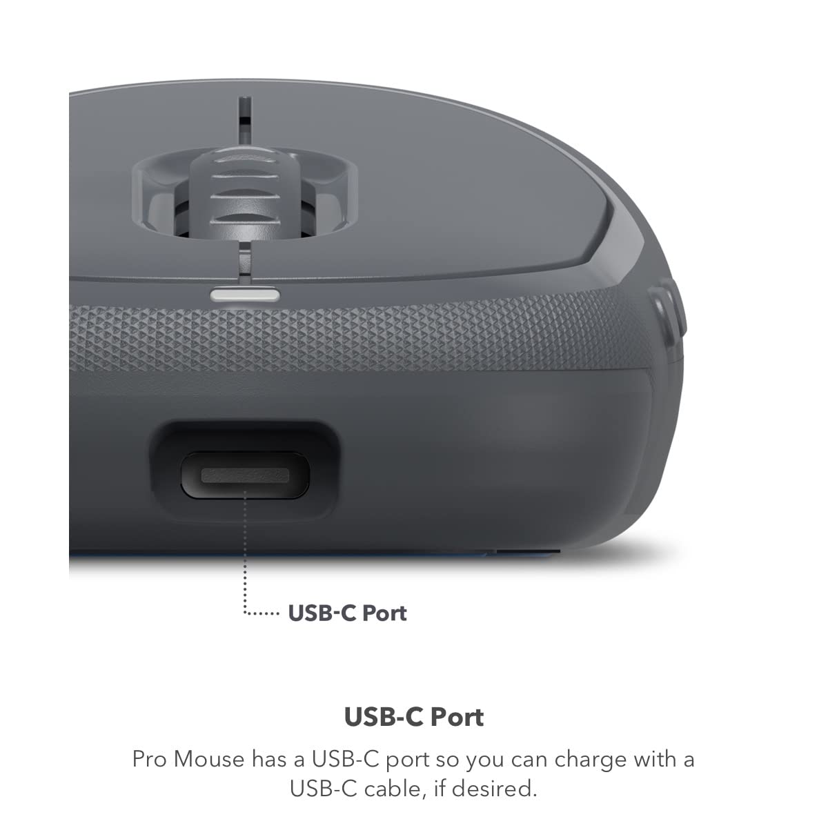 ZAGG Pro Wireless Mouse for Tablets & Laptops with Qi Charging Pad - Bluetooth 5.0 Multi-Device Connectivity, 6ft USB-C Cable - Perfect for Office, Travel & Home Use