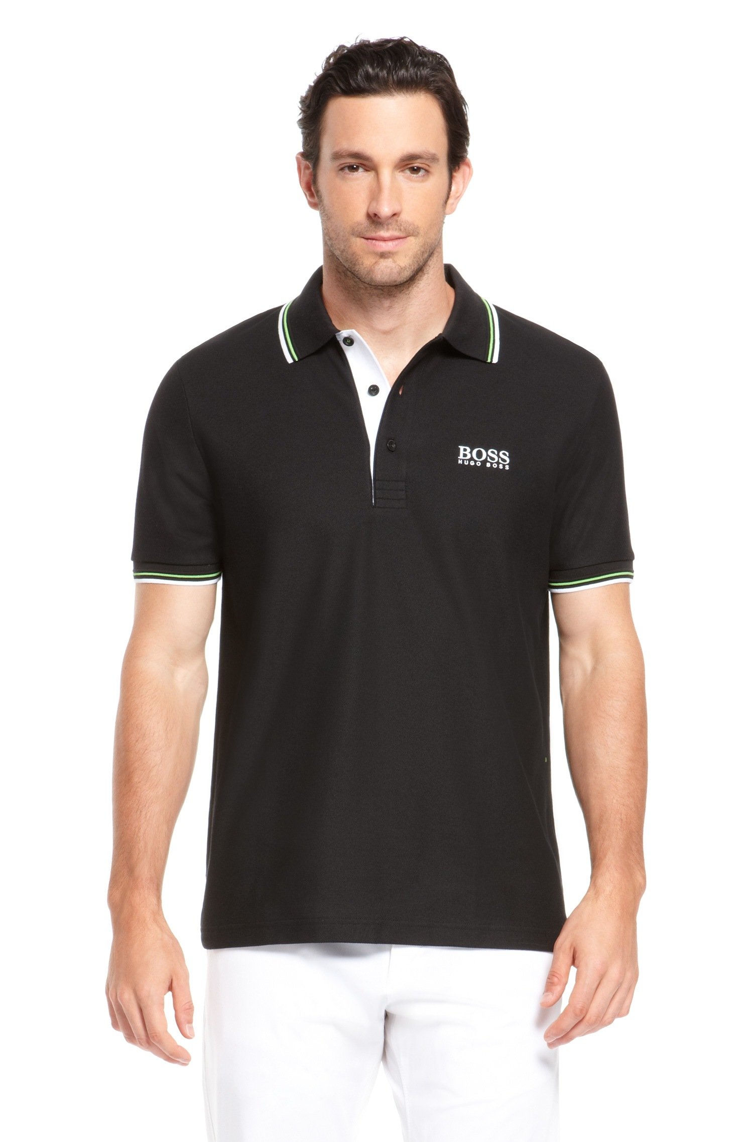 Hugo Boss Men's Classic Fit Polo Shirt - Breathable Cotton, Short Sleeve, Casual & Business Wear - Perfect for Golf, Office, and Summer Outings