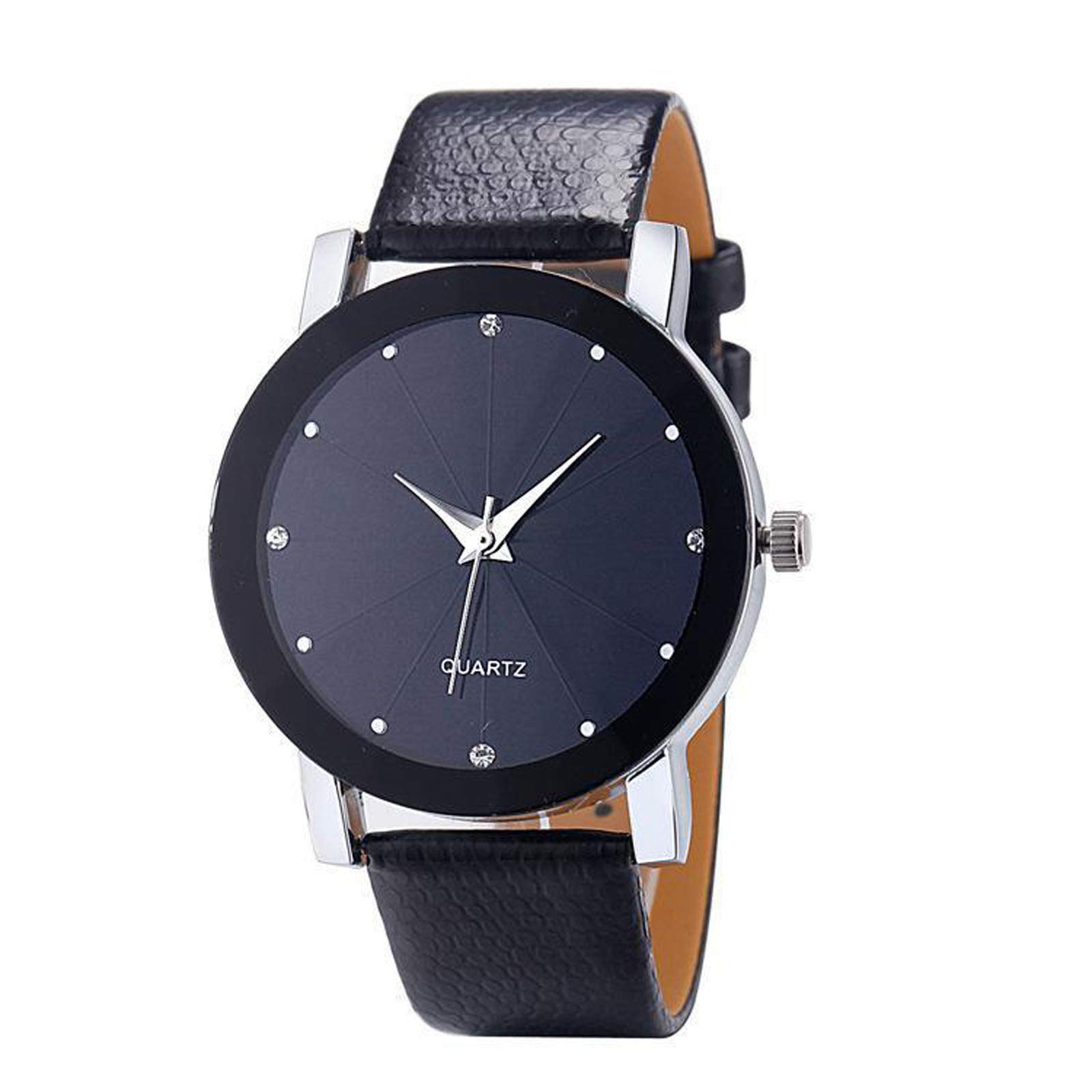 Stylish Men's Dress Watch with Personality Dial - Leather & Alloy Case Business Wristwatch for Formal Occasions & Office Wear - Perfect for Weddings, Meetings and Professional Events - Model NWI12