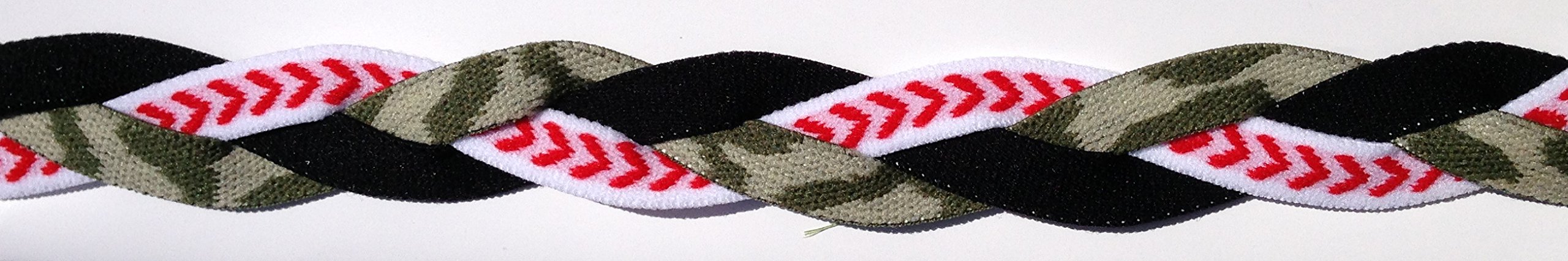 No Slip Grip Sports Headband - Triple Braided Nylon Athletic Headband for Women & Men - Perfect for Running, Yoga, Workouts & Active Lifestyles