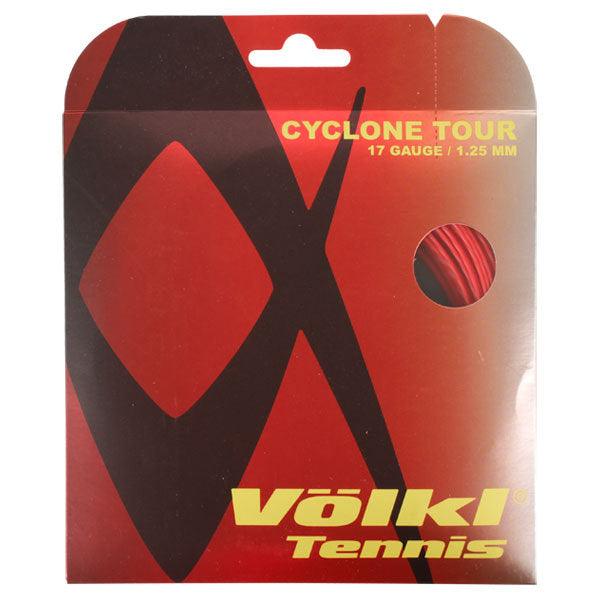 Cyclone Tour 17G 1.25mm Red Tennis String - Premium Polyester String for Spin & Control | Perfect for Competitive Play & Tournament Matches