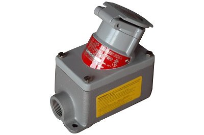 Larson Electronics 1111OP87KGS Explosion Proof Outlet - 20 Amp, 125VAC, 3/4 Inch Feed Thru - Heavy Duty Industrial Electrical Outlet for Hazardous Locations - Perfect for Oil Rigs, Chemical Plants & Manufacturing Facilities