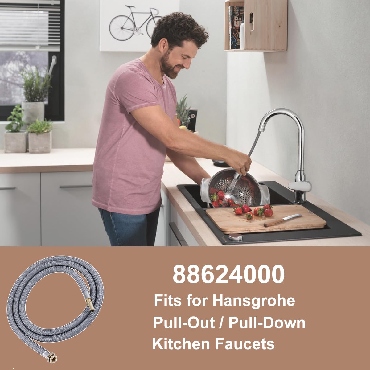 Hansgrohe Pull-out Kitchen Faucet Hose Replacement - 59