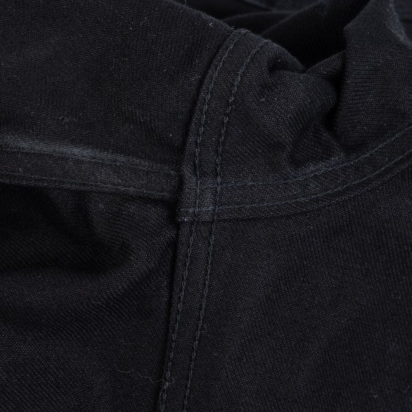 Iron Heart IHSH 362 16oz Non Selvedge Denim CPO Shirt - Superblack (Fades To Grey) | Heavyweight Workwear Shirt for Men | Perfect for Outdoor Work, Motorcycle Riding & Casual Wear