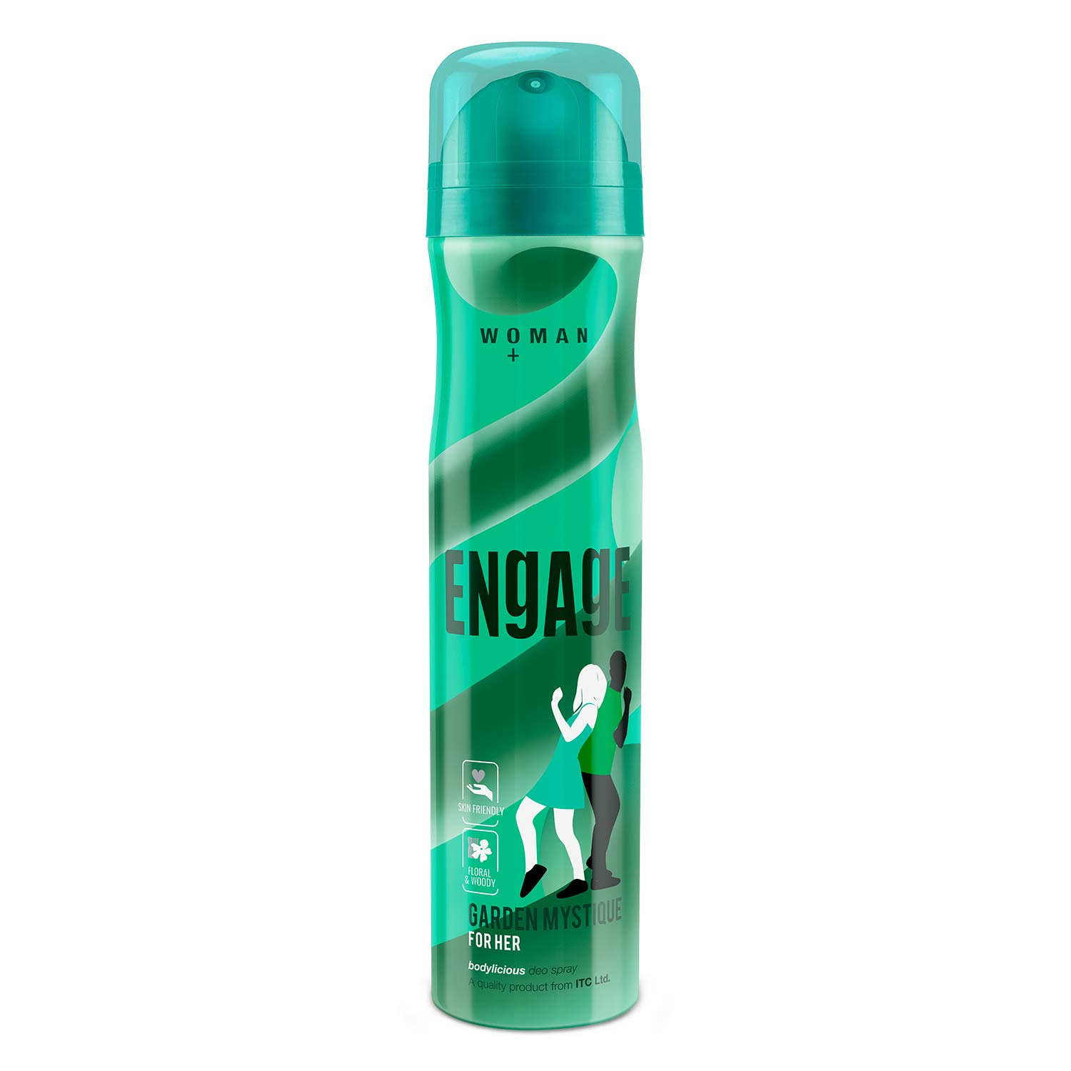 Engage W2 Perfume Spray for Women - Floral Fruity Fragrance, Hypoallergenic 120ml Eau de Parfum | Engage Garden Mystique Deodorant for Women - Spicy Woody Scent, Gentle 150ml Roll-On | Perfect for Daily Wear, Office & Special Occasions