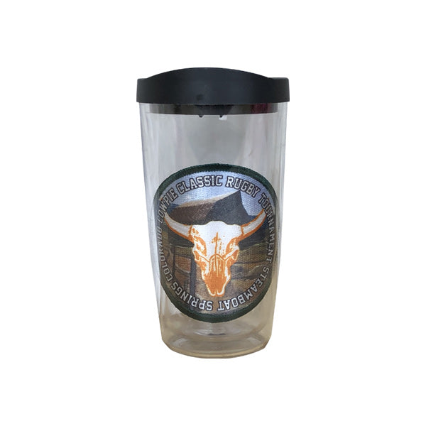Cowpie Rugby Tumbler - Insulated 20oz Tervis Cup with Lid & Straw - Perfect for Sports Fans, Office Use & Outdoor Activities