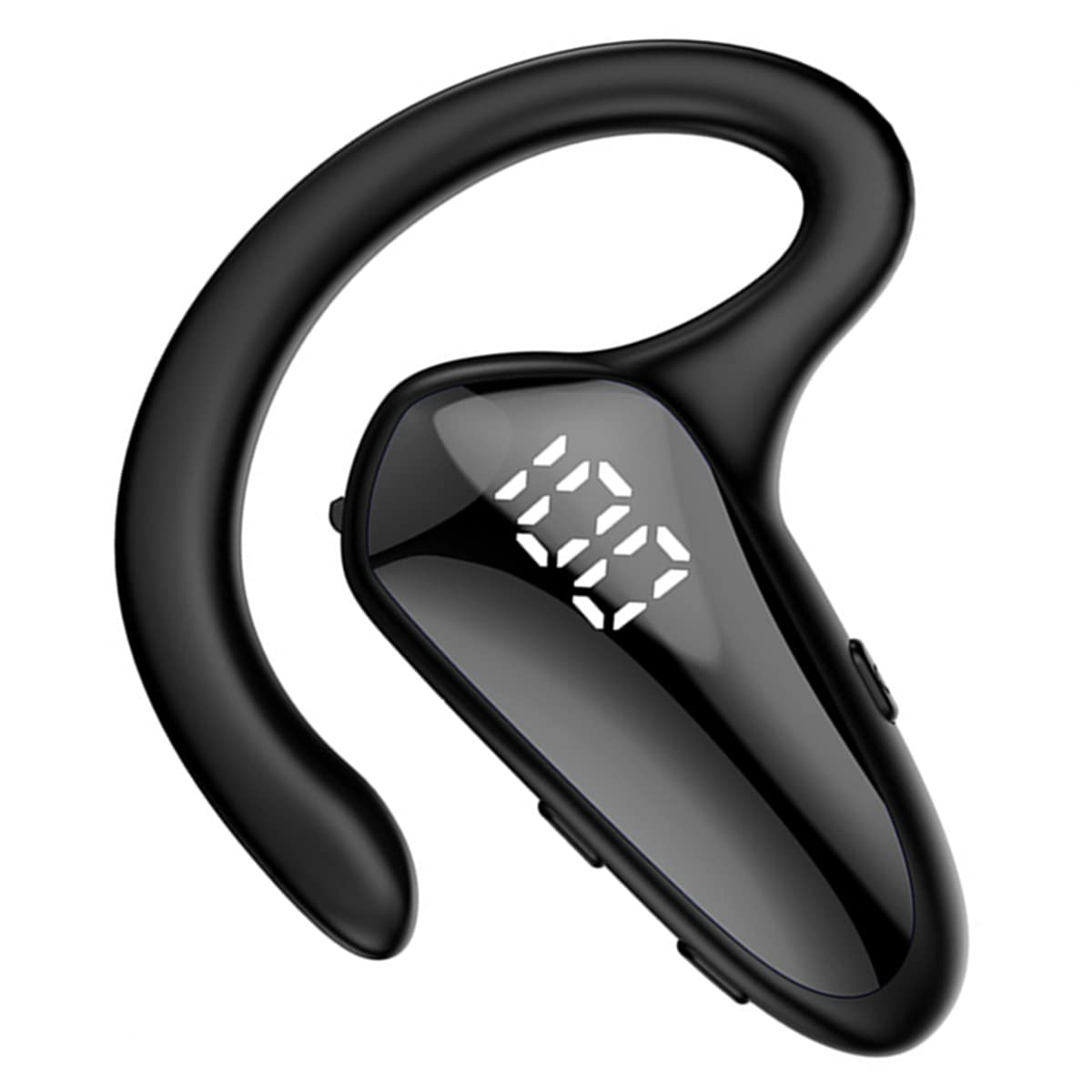 Single Ear Hook Bluetooth Headphones - Wireless Earbud with Mic, IPX5 Waterproof, Air Conduction Technology for Running, Cycling & Hands-Free Calls