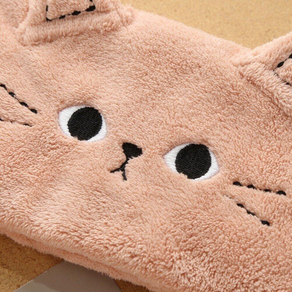 Cute Cat Ear Headband for Women - Soft & Stretchy Hair Band for Washing Face, Makeup, Skincare, Yoga & Spa - Perfect for Beauty Routine, Self Care & Relaxation