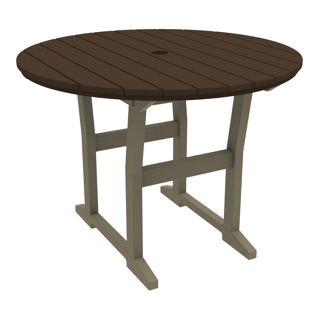 Coastline Cafe Round Dining Table - 36 Inch Modern Kitchen Table for Small Spaces, Breakfast Nook & Apartment - Perfect for Coffee Shops, Restaurants & Home Decor