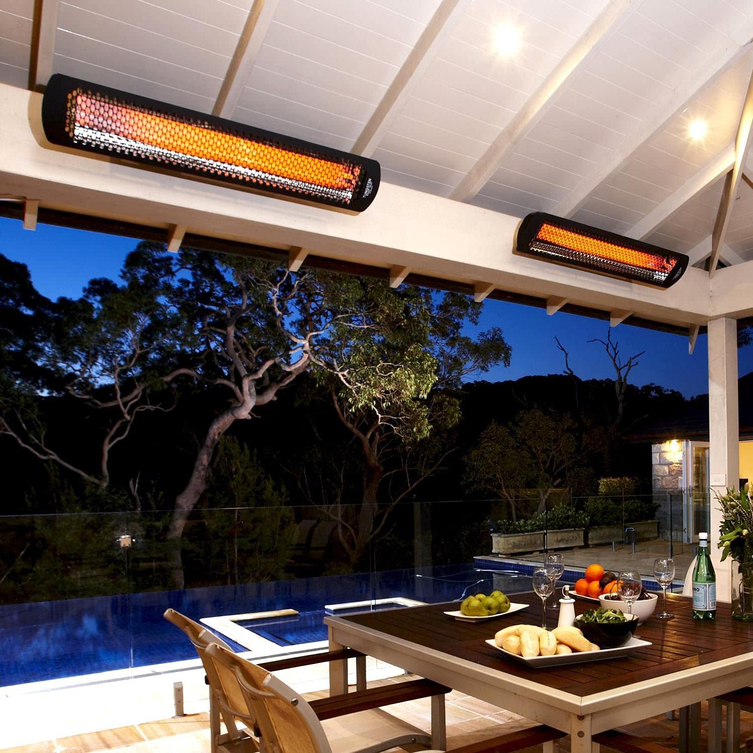 Bromic BH0420033 6000W Smart Tungsten Infrared Patio Heater - Outdoor Electric Radiant Heating for Decks, Gardens & Restaurants