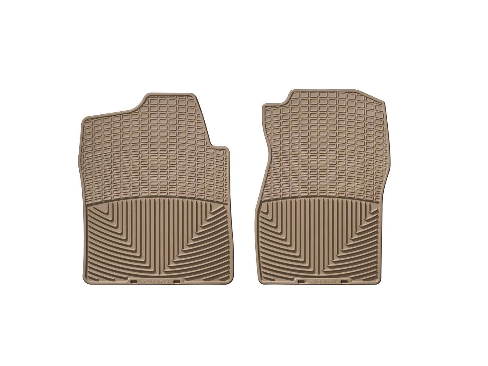 WeatherTech All-Weather Floor Mats for Cadillac Escalade ESV/EXT & Chevy Silverado/GMC Sierra 1500/2500HD/3500HD Trucks - 1st Row Tan (W72TN) - Durable Protection Against Mud, Snow & Spills for Truck & SUV Owners