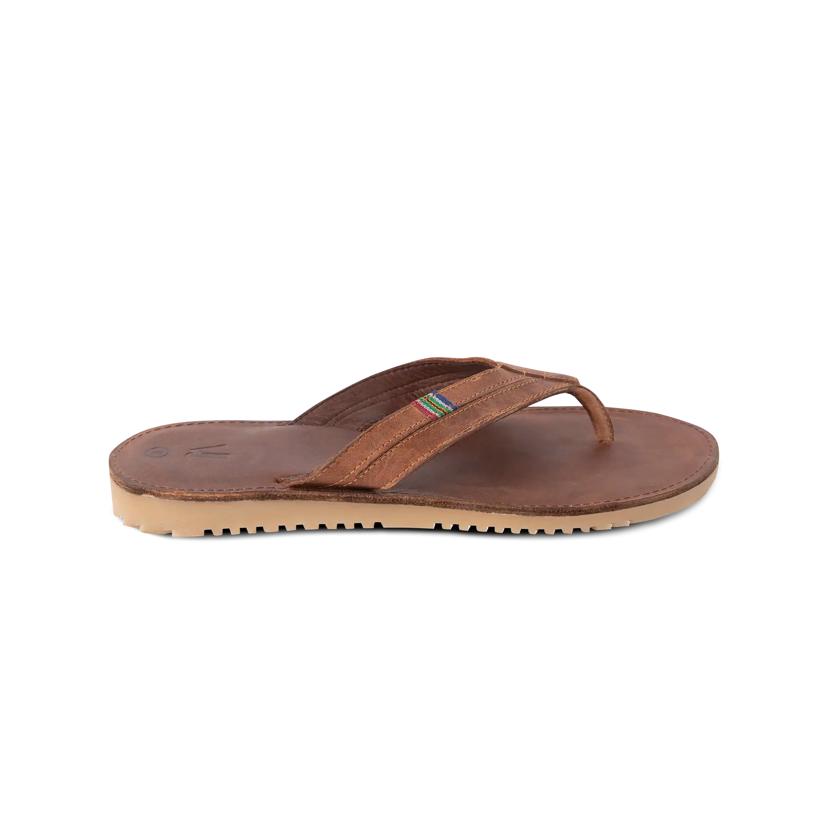 Men's Veldskoen Plakkie Sandals - Thick Strap Brown Leather Shoes for Outdoor Walking & Casual Wear