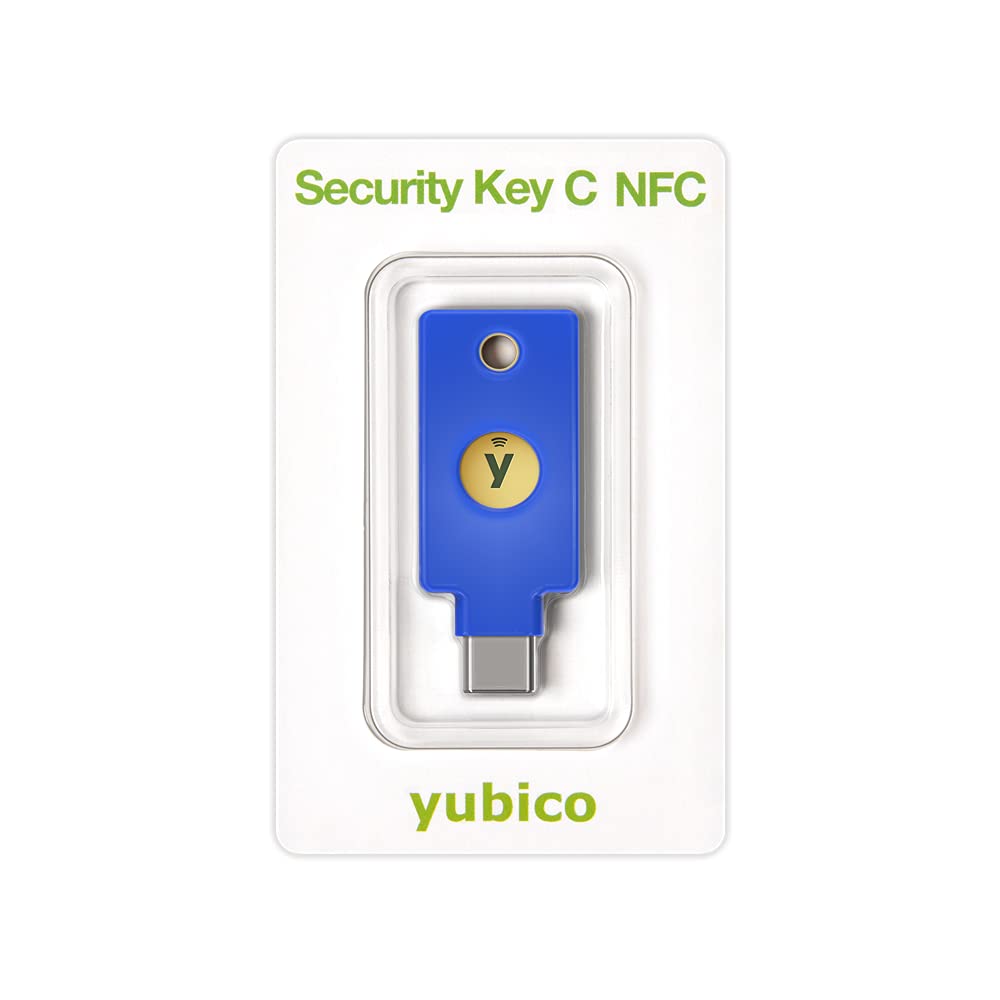 Yubico Y-400 Security Key C - Two-Factor Authentication USB-C & NFC Security Key for Online Accounts (Google, Facebook, Dropbox) - Secure Login for Banking, Email & Business Accounts - Sleek Blue Design