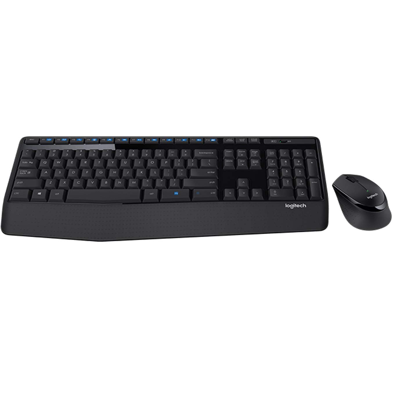 Logitech MK345 Wireless Keyboard and Mouse Combo - USB RF Connection, 1000 DPI Optical Mouse - for Home Office, Gaming & Productivity (Black)