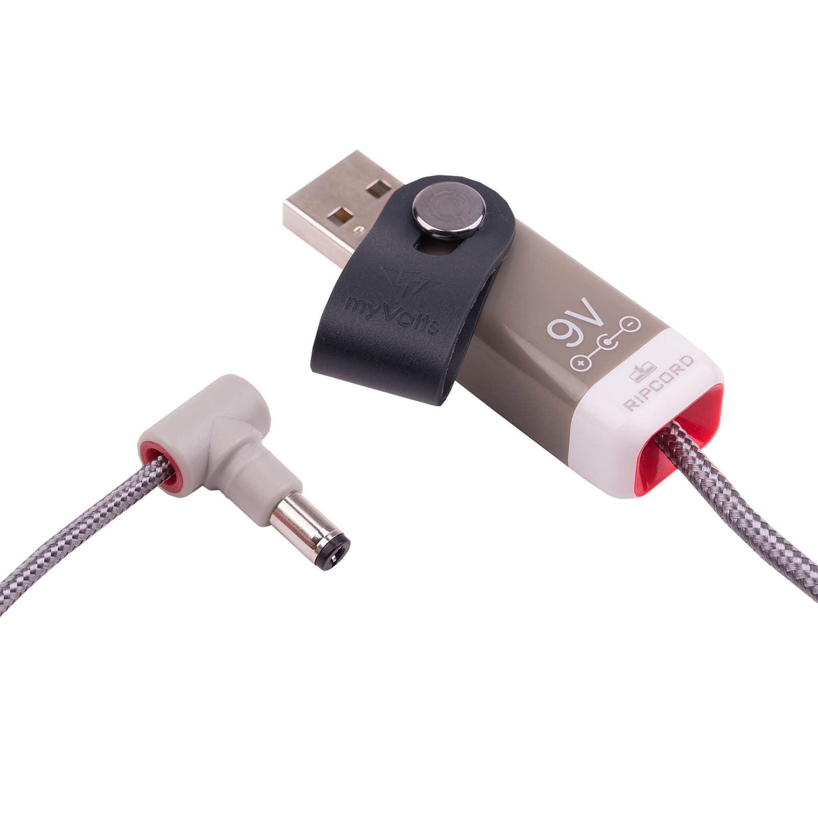 myVolts Ripcord USB to 9V DC Power Cable - Compatible with Synthstrom Audible Deluge Synthesizer | Portable Power Solution for Music Production & Live Performances