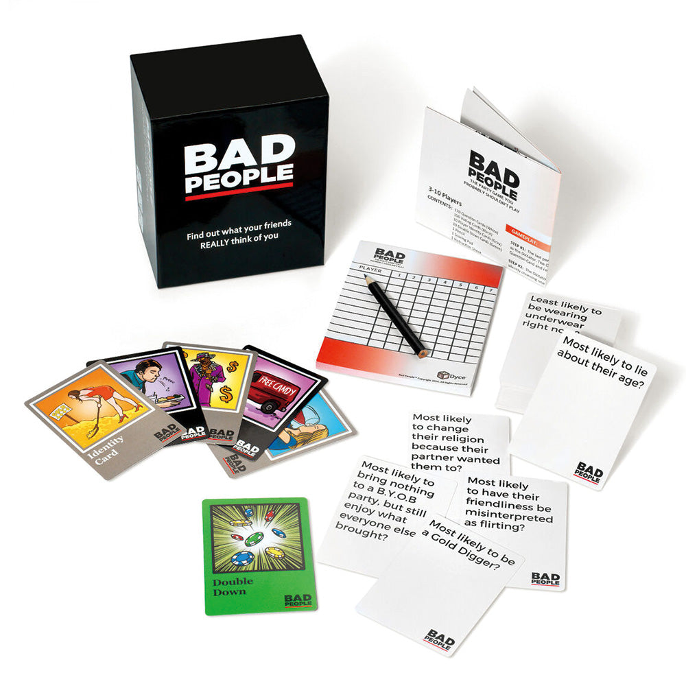 Bad People Adult Card Game - Hilarious & Rude Party Game for Adults - Perfect for Game Nights, Bachelorette Parties & Social Gatherings