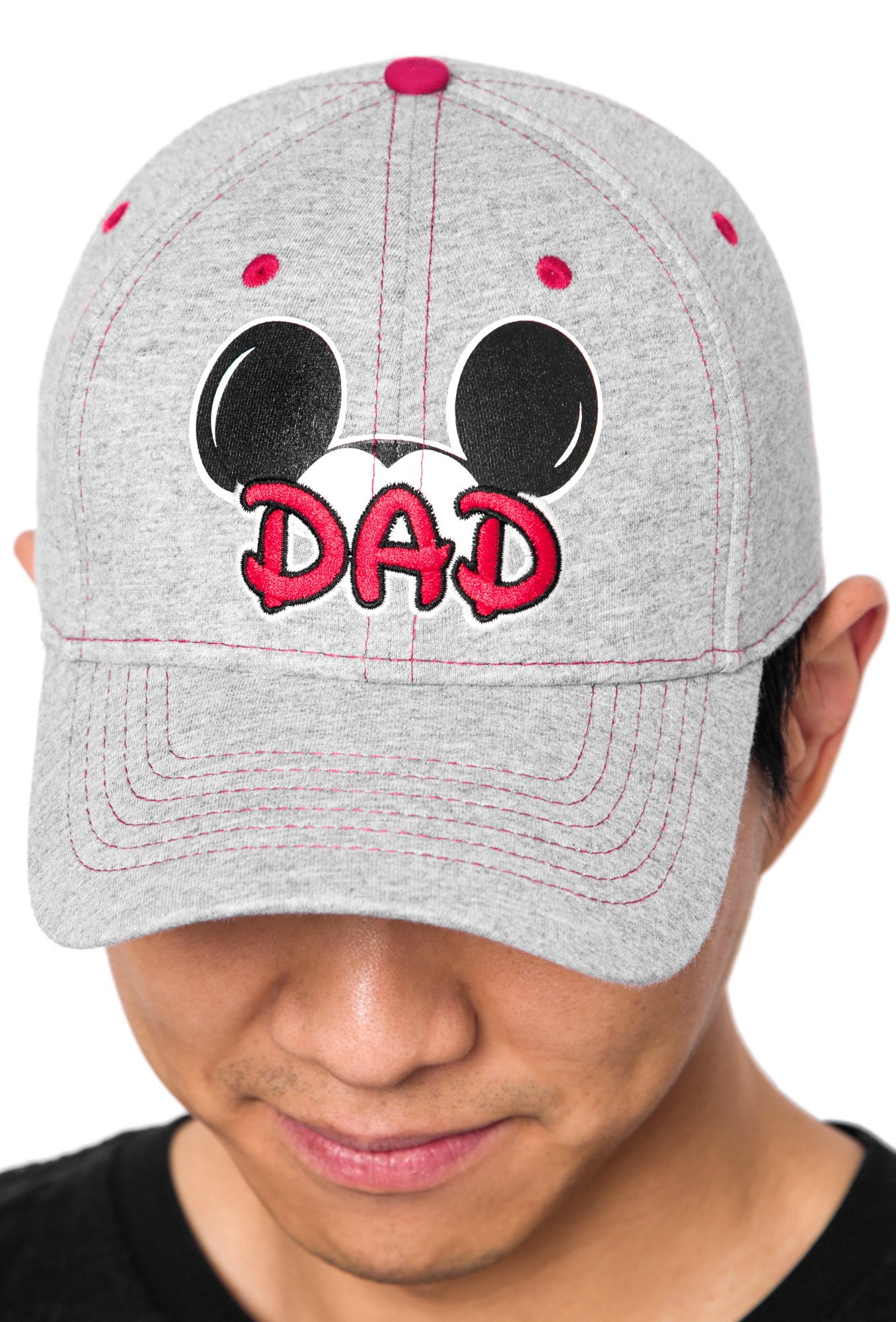 Disney Mickey Mouse Embroidered Dad Hat for Men - Adjustable Baseball Cap with Free Keychain - Perfect for Casual Wear, Gifts, and Disney Fans