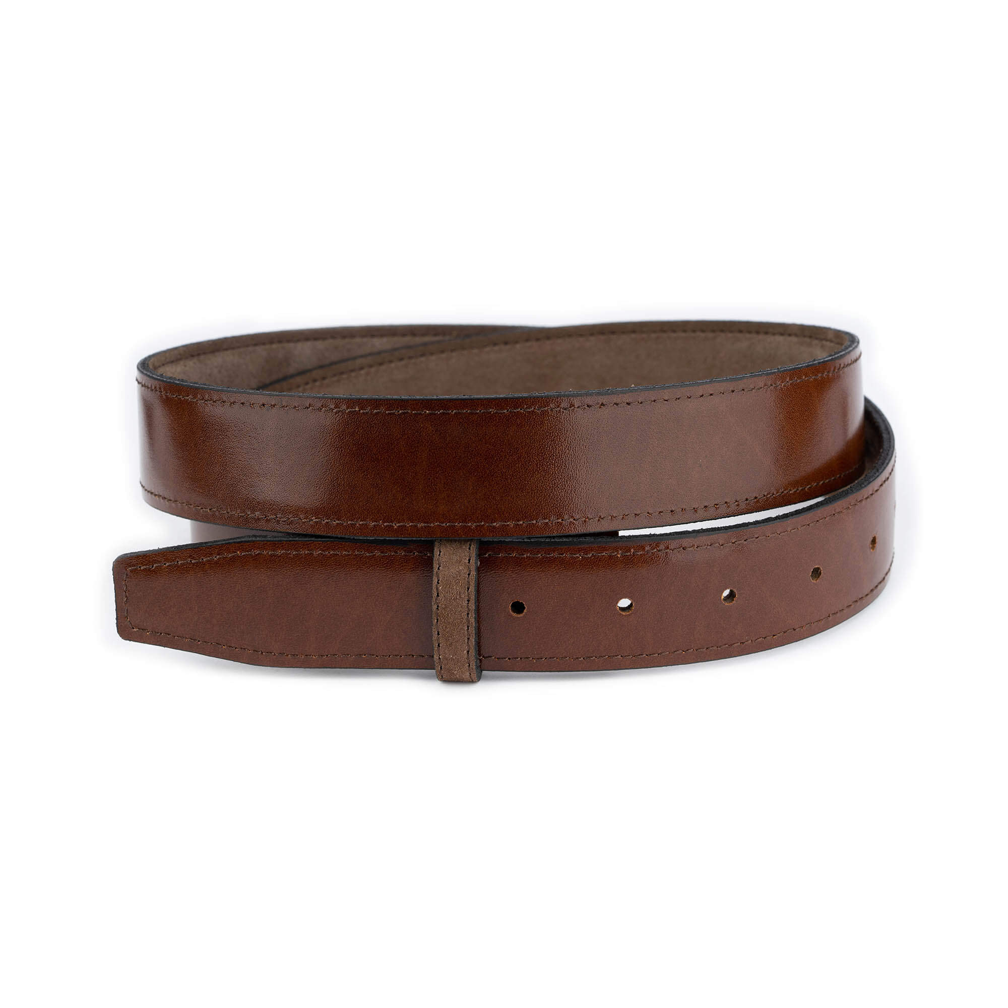 Brown Taupe Suede Belt Strap Replacement for Dunhill Buckles - Reversible Dress & Casual Belt for Men | Perfect for Office, Business Attire & Everyday Wear