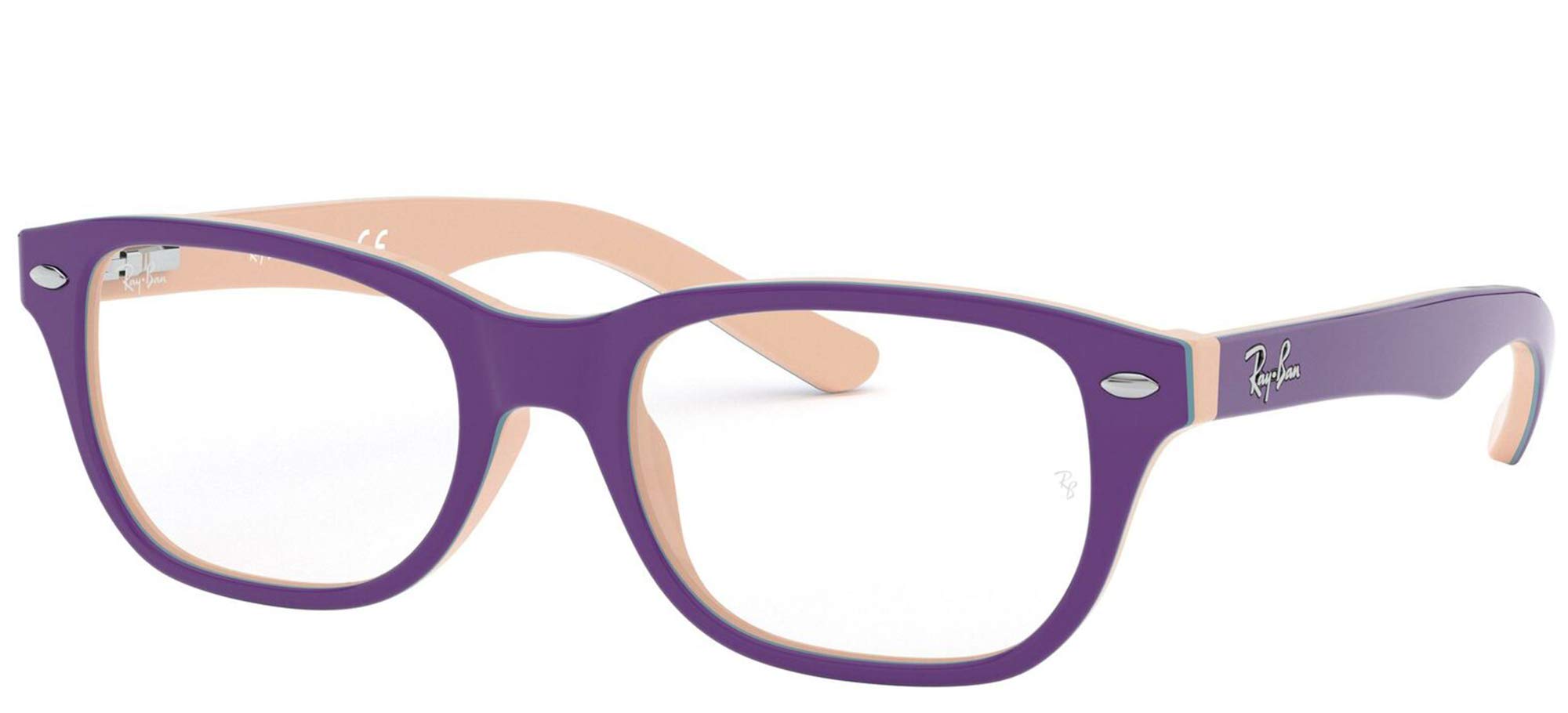 Ray-Ban Kids' Ry1555 Square Prescription Eyeglass Frames - Durable & Stylish Eyewear for Boys & Girls - Perfect for School, Sports & Everyday Wear