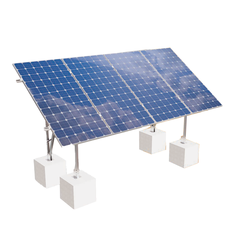 Elios Terra G4 Solar Panel Ground Mount System - Heavy Duty Racking for 4 Panels | Durable Outdoor Solar Array Installation Kit for Residential & Commercial Use | Perfect for Backyards, Farms & Off-Grid Applications