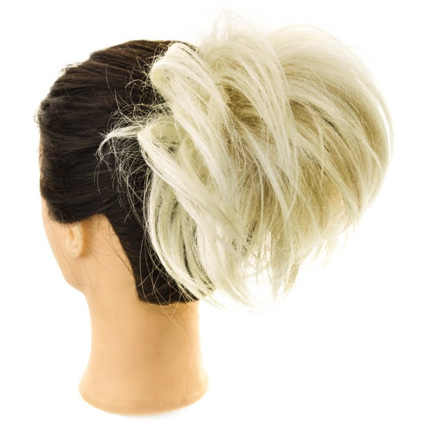 100% Human Hair Scrunchie - Soft & Durable Hair Tie for Women & Girls - Perfect for Workouts, Yoga, and Everyday Styling