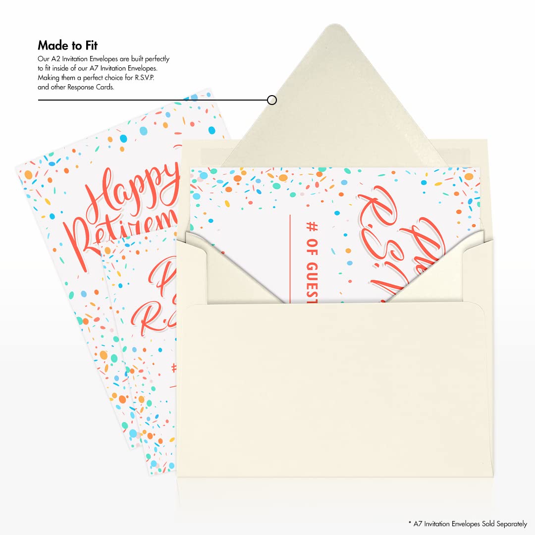 A2 Contour Flap Envelopes 4 3/8 x 5 3/4 Inches - 100% Recycled Natural Kraft Paper - Pack of 1000 - Perfect for Mailing, Invitations & Business Correspondence