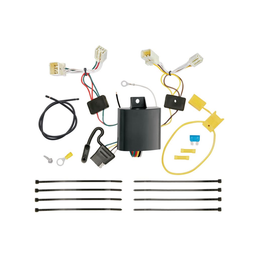 Draw-Tite T-Connector Wiring Harness for Hyundai Sonata 2011-2019 Hybrid Models | Upgraded Circuit Protected Modulite | 16 Gauge Bonded Wire with 4-Way Flat Plug & Play Installation | Perfect for Towing Trailers, Boats & Campers