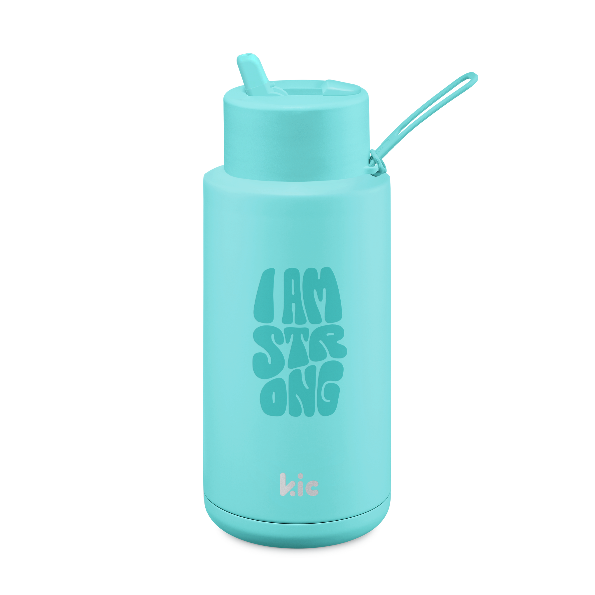 Kic Ceramic Reusable Water Bottle - 34oz (1000ml) Insulated Eco-Friendly Travel Mug for Hot & Cold Drinks - Perfect for Office, Gym, Hiking and Outdoor Activities