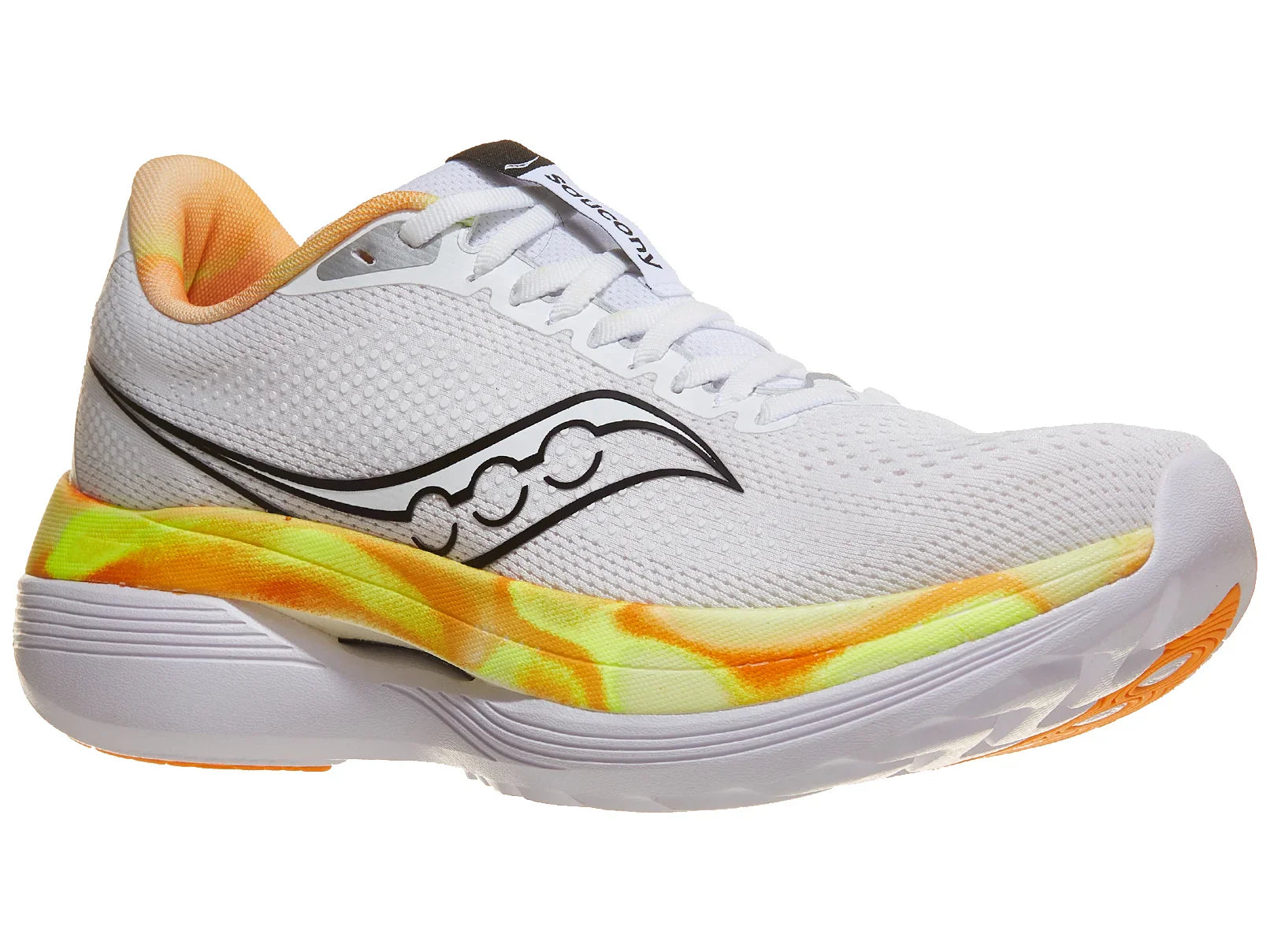 Men's Running Shoes - Endorphin Trainer White & Black | Lightweight Cushioned Sneakers for Training & Gym Workouts
