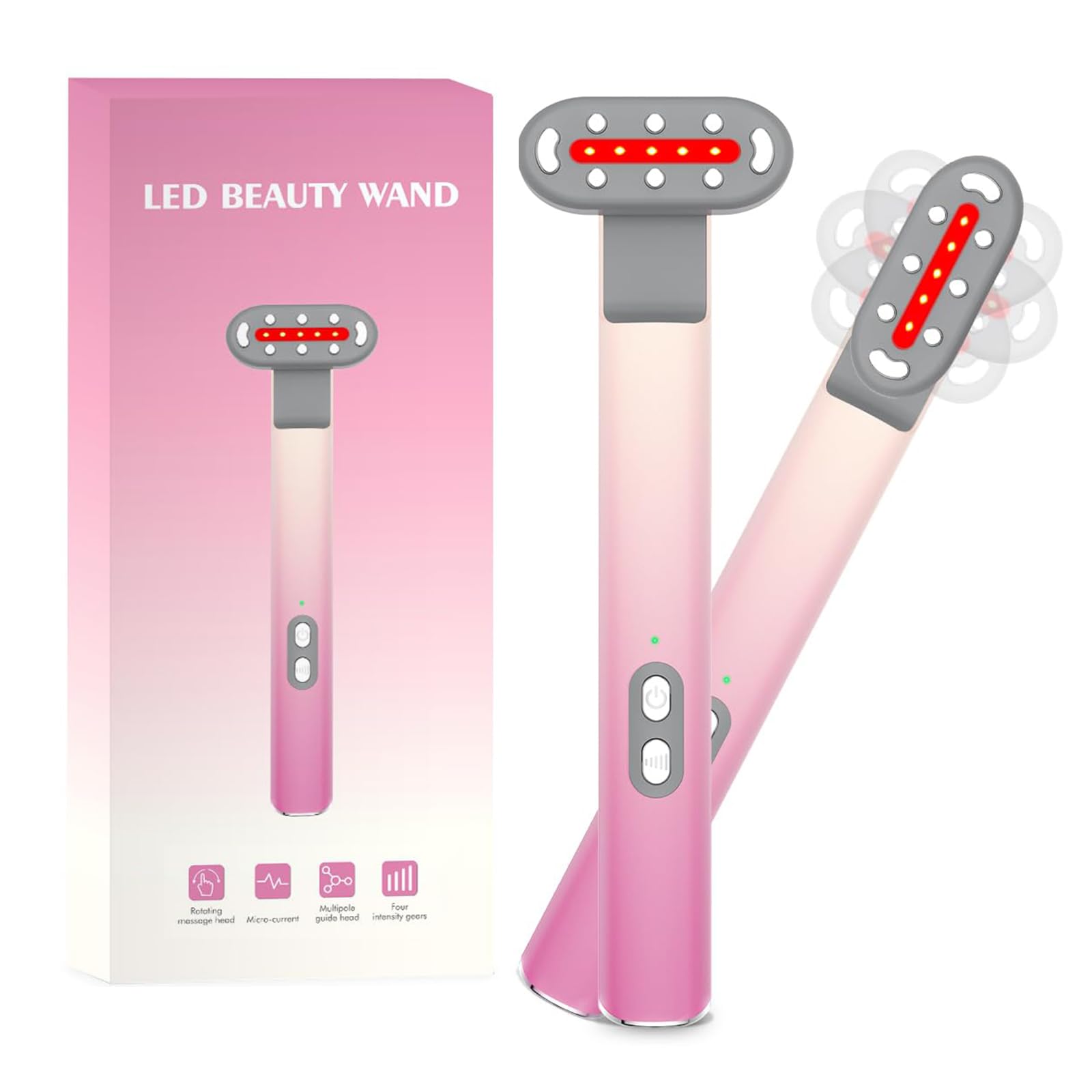 Red Light Therapy Device for Face & Eye - At Home Skincare Equipment with Red & Blue Light for Anti-Aging & Skin Rejuvenation | Perfect for Wrinkle Reduction, Acne Treatment & Daily Skin Care Routine