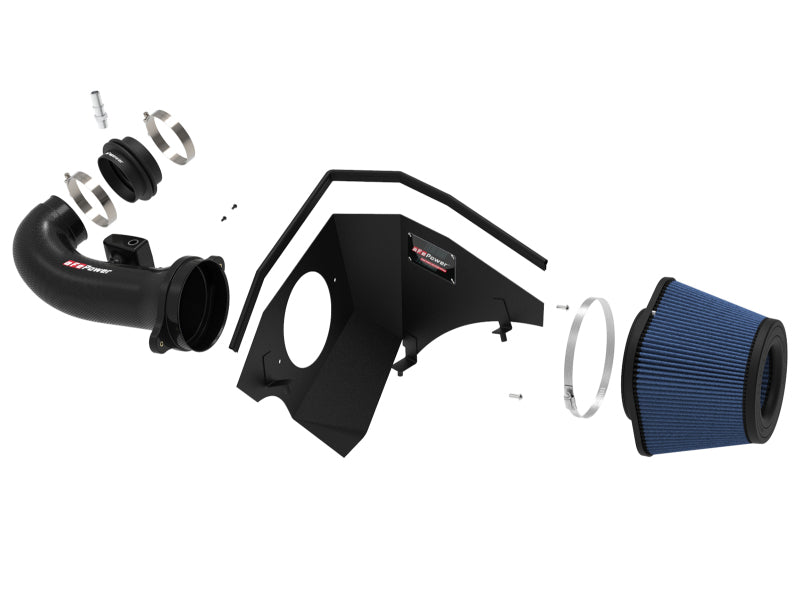 aFe 19-20 GM Trucks 5.3L/6.2L Track Series Carbon Fiber Cold Air Intake System with Pro 5R Filters - High Performance Air Intake for Silverado, Sierra & GMC Trucks - Off-Road & Street Racing Upgrade
