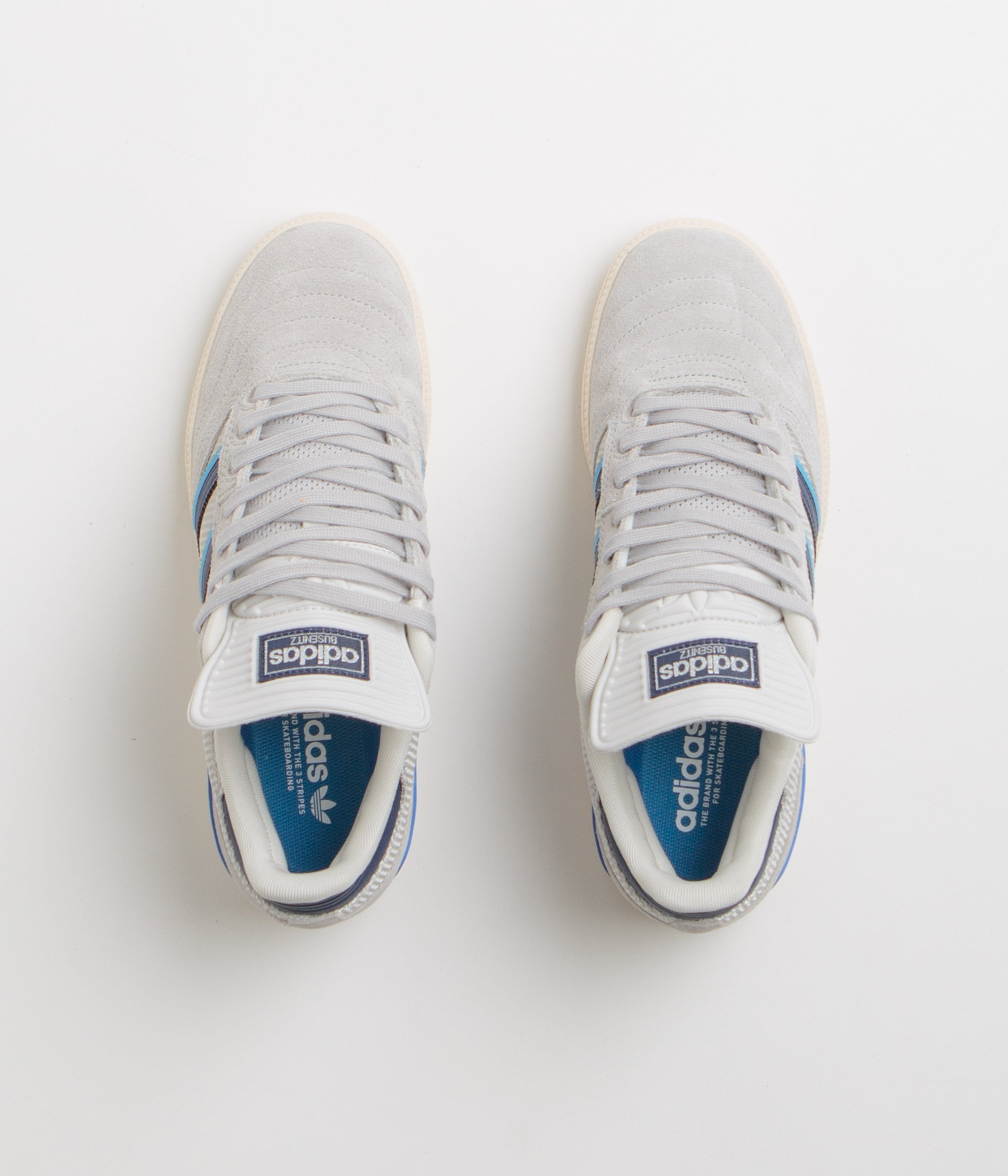 Adidas Busenitz Pro Skate Shoes for Men - Grey Two/Dark Blue/Chalk White | High-Performance Sneakers for Skateboarding & Streetwear Fashion