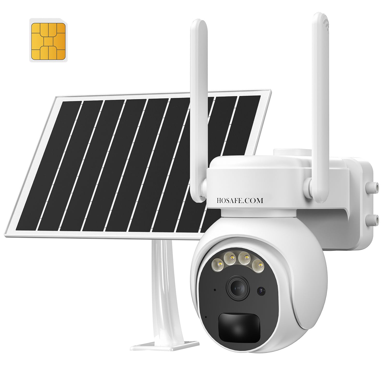 4G LTE Wireless Outdoor Security Camera - 360° PTZ, 2K Color Night Vision, PIR Motion Sensor, 2-Way Audio | No WiFi Needed | Cloud & SD Storage | Ideal for Home, Farm, and Business Surveillance