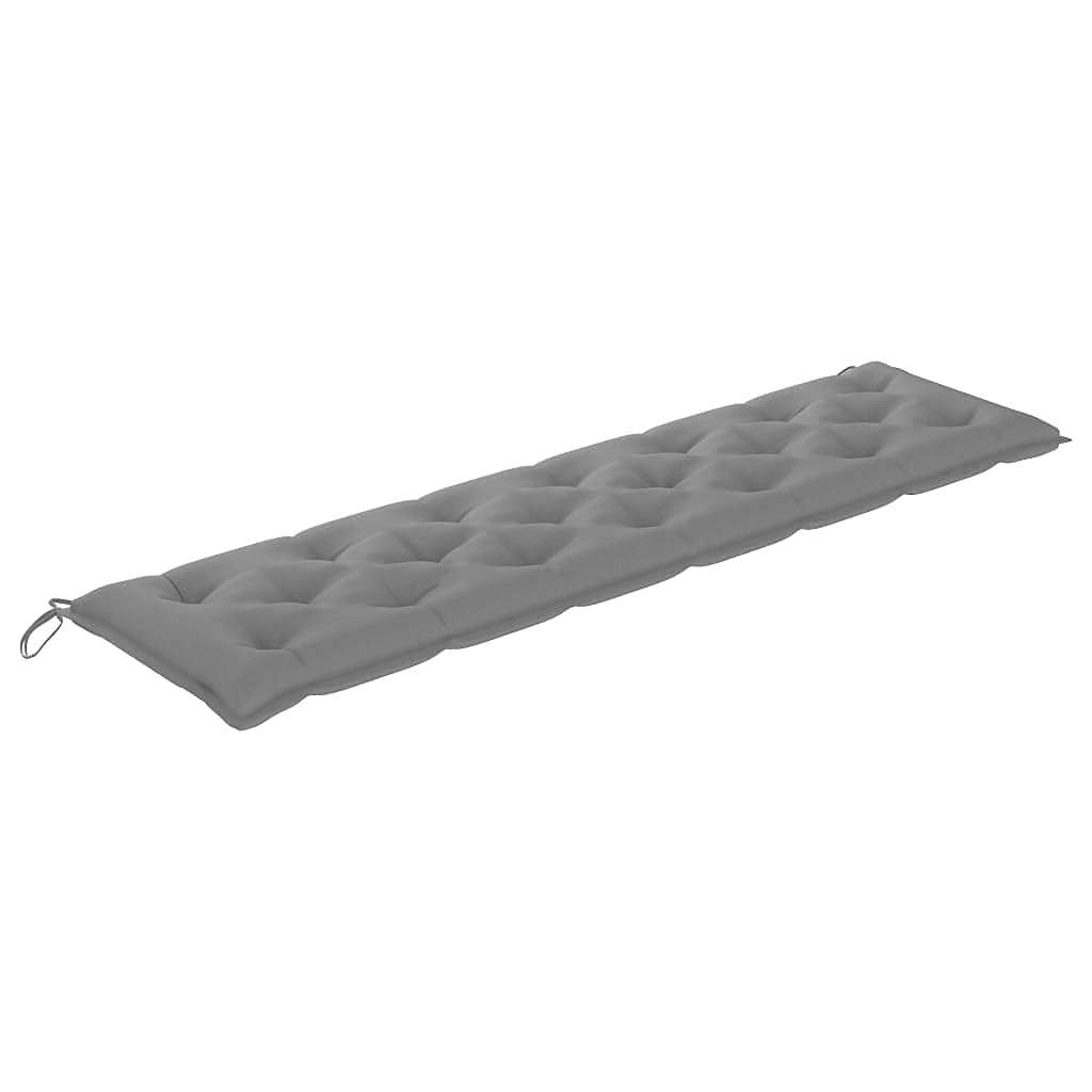 Thick & Comfortable Garden Bench Cushion - Soft Outdoor Seat Pad (Gray, 78.7