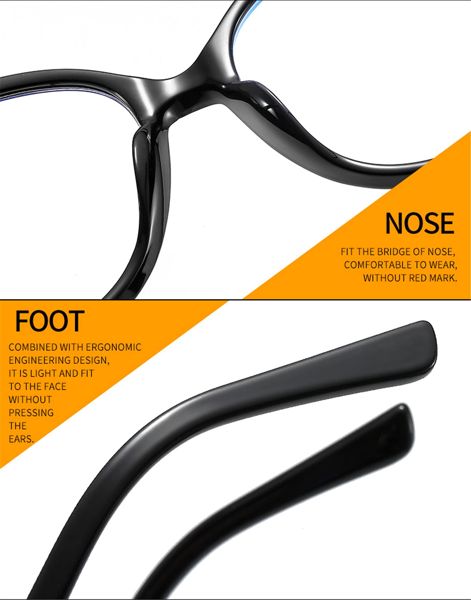 Blue Light Blocking Reading Glasses for Women - Bifocal Computer Readers for Work & Screen Use