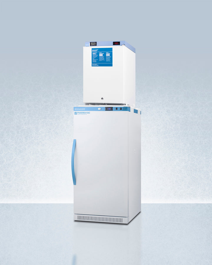 Accucold 24-Inch Wide All Refrigerator & Freezer Combo ARS8PV FS30LSTACKMED2 - Perfect for Home, Office, or Commercial Kitchen Use