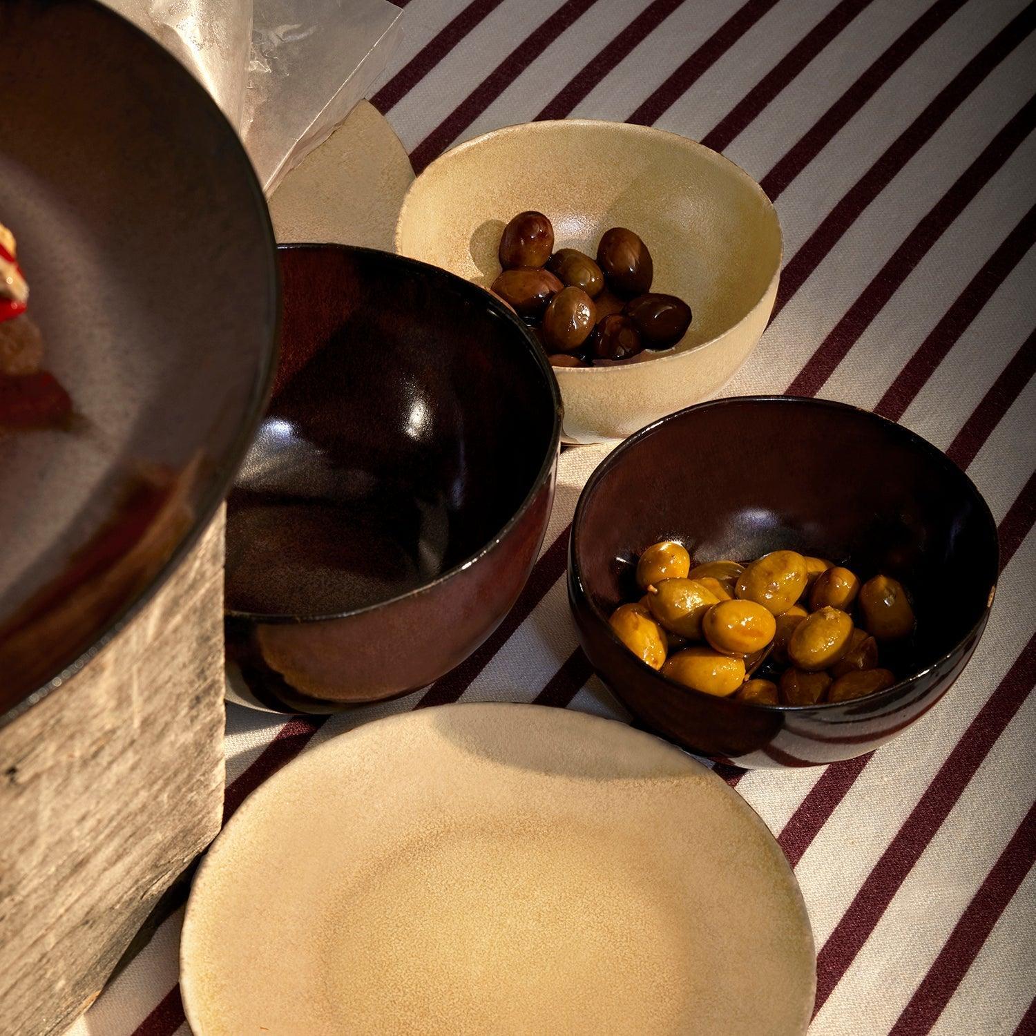Premium Terra Condiment Bowl - Handcrafted Leather Trinket Dish for Spices, Jewelry & Keys | Perfect for Kitchen, Dining Table & Vanity Organizer