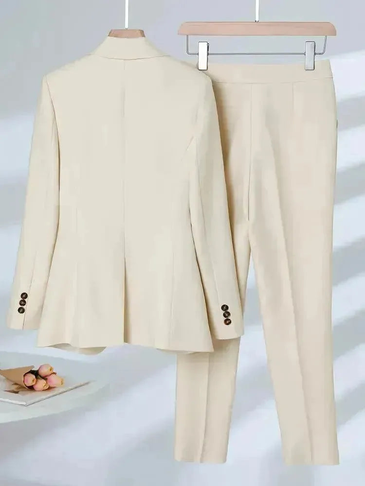 3 Piece Women's Pant Suit Set - Professional Formal Pantsuit for Office, Business Meetings & Special Occasions