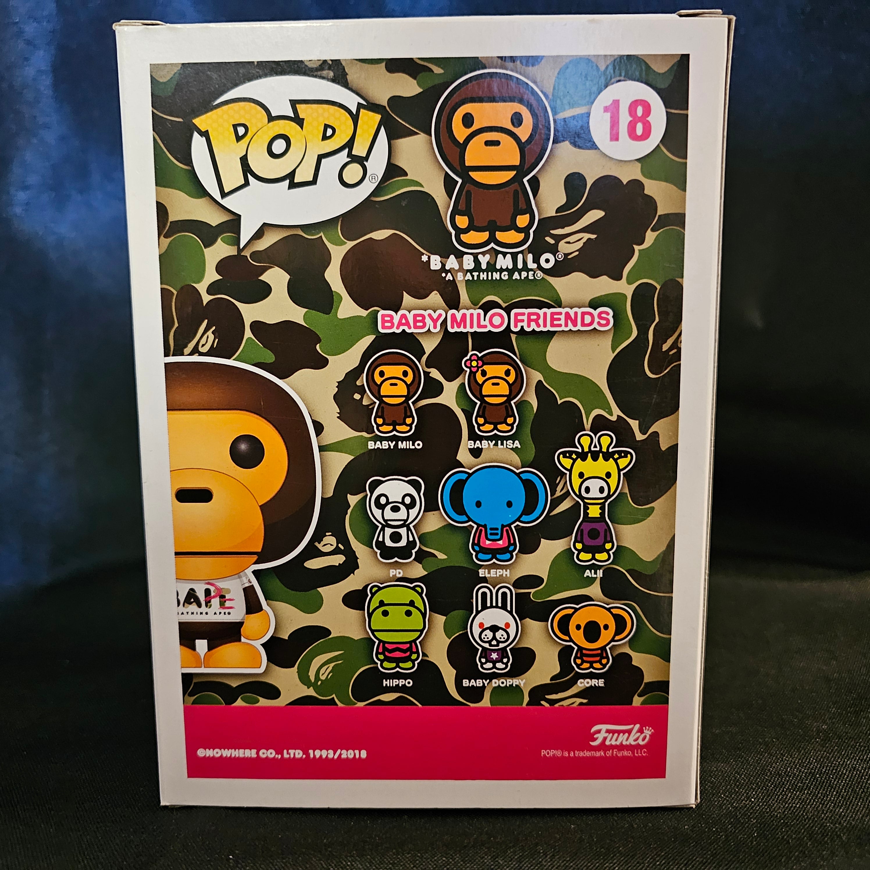 Exclusive BAPE Flocked Baby Milo Pop! Vinyl Figure - Bait Limited Edition Collectible [18] - Perfect for Anime Fans, Streetwear Enthusiasts, and Pop Culture Collectors