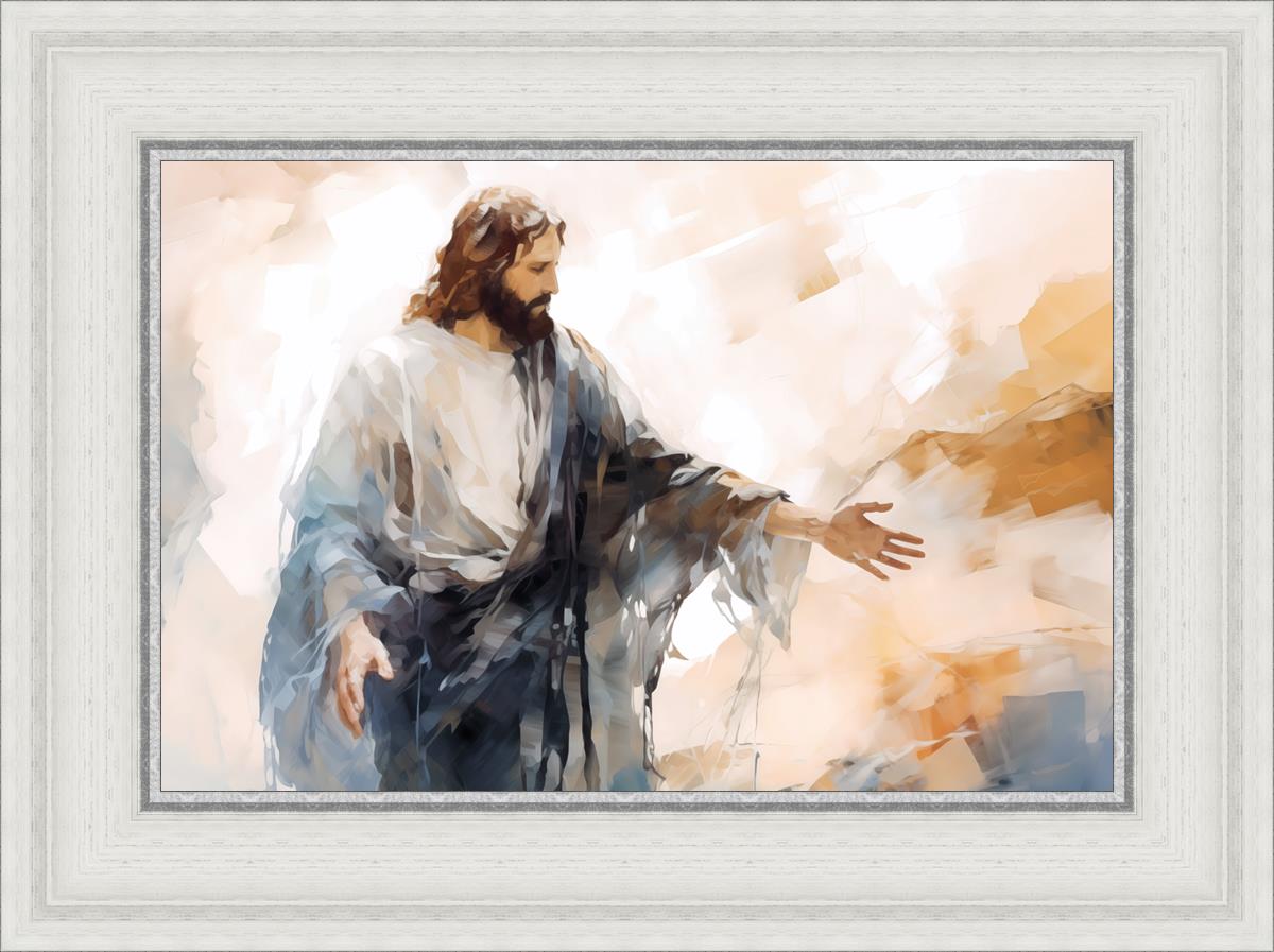 Come Unto Me By Gabriel Heaton - Inspirational Christian Wall Art for Home & Church Decor | Perfect for Living Room, Bedroom & Office