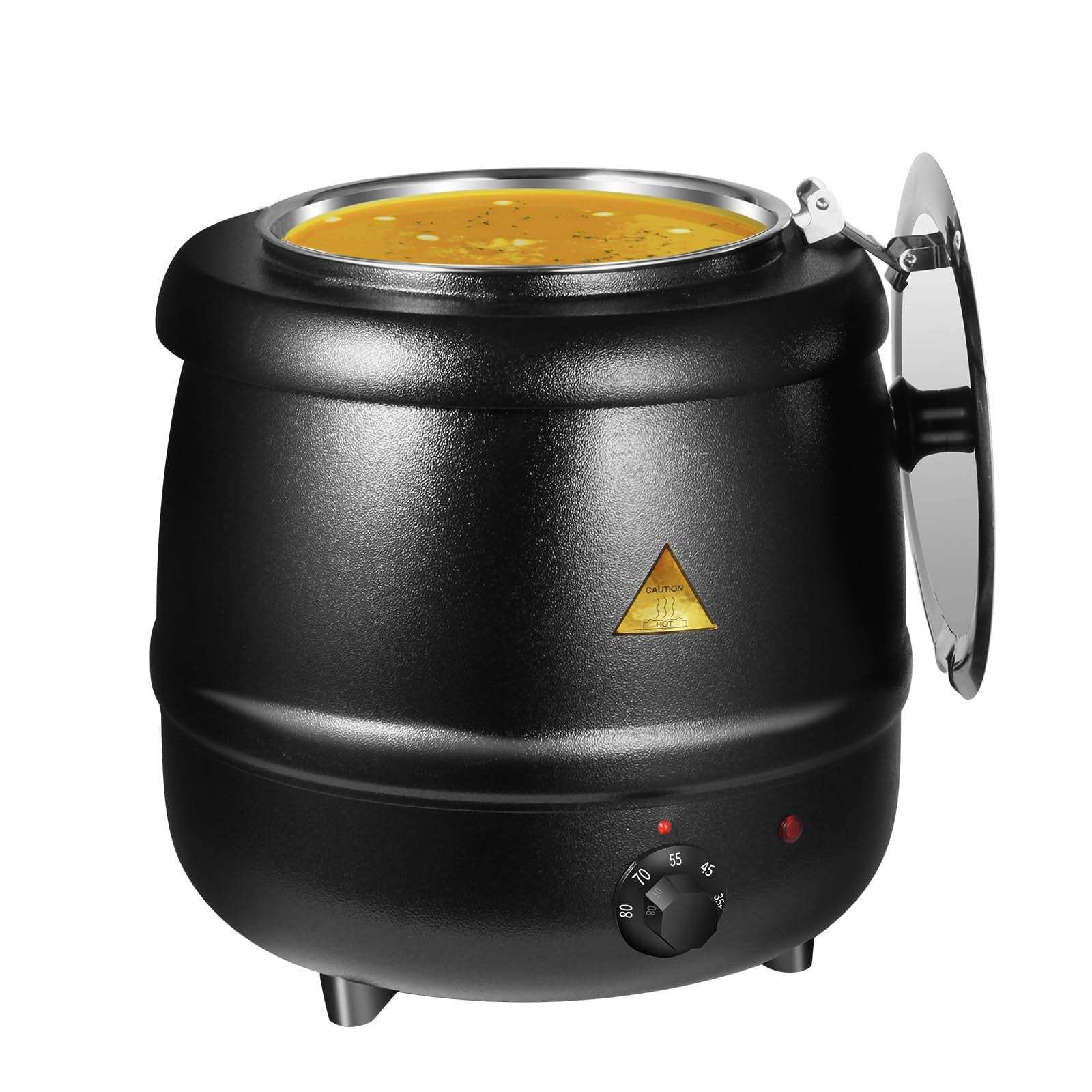 10L Commercial Electric Buffet Food Warmer - Stainless Steel Soup Warmer for Restaurants, Catering & Buffets - Keep Food Hot for Parties, Events & Large Gatherings