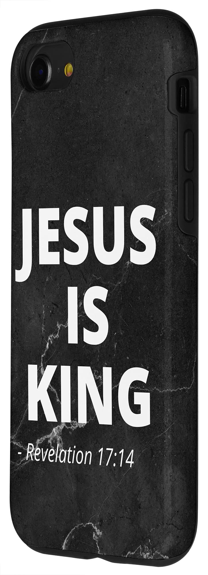 iPhone SE (2020) / 7 / 8 Jesus Is King Christian Phone Case with Bible Verse - Religious Protection for Church, Prayer & Daily Faith Inspiration