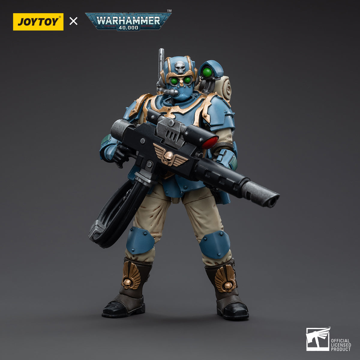 1/18 JOYTOY 3.75-inch Astra Militarum Tempestus Scions 55th Kappic Eagles Action Figure Set (5pcs) - Perfect for Warhammer 40K Collectors, Tabletop Gaming & Display