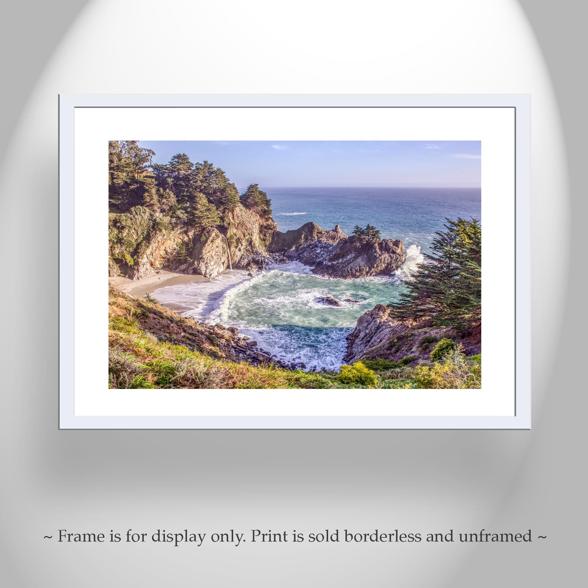 McWay Falls Big Sur California Coast Photography - Stunning Beach Wall Art Decor for Home, Office & Gifts | Coastal Landscape Print for Living Room, Bedroom Decor