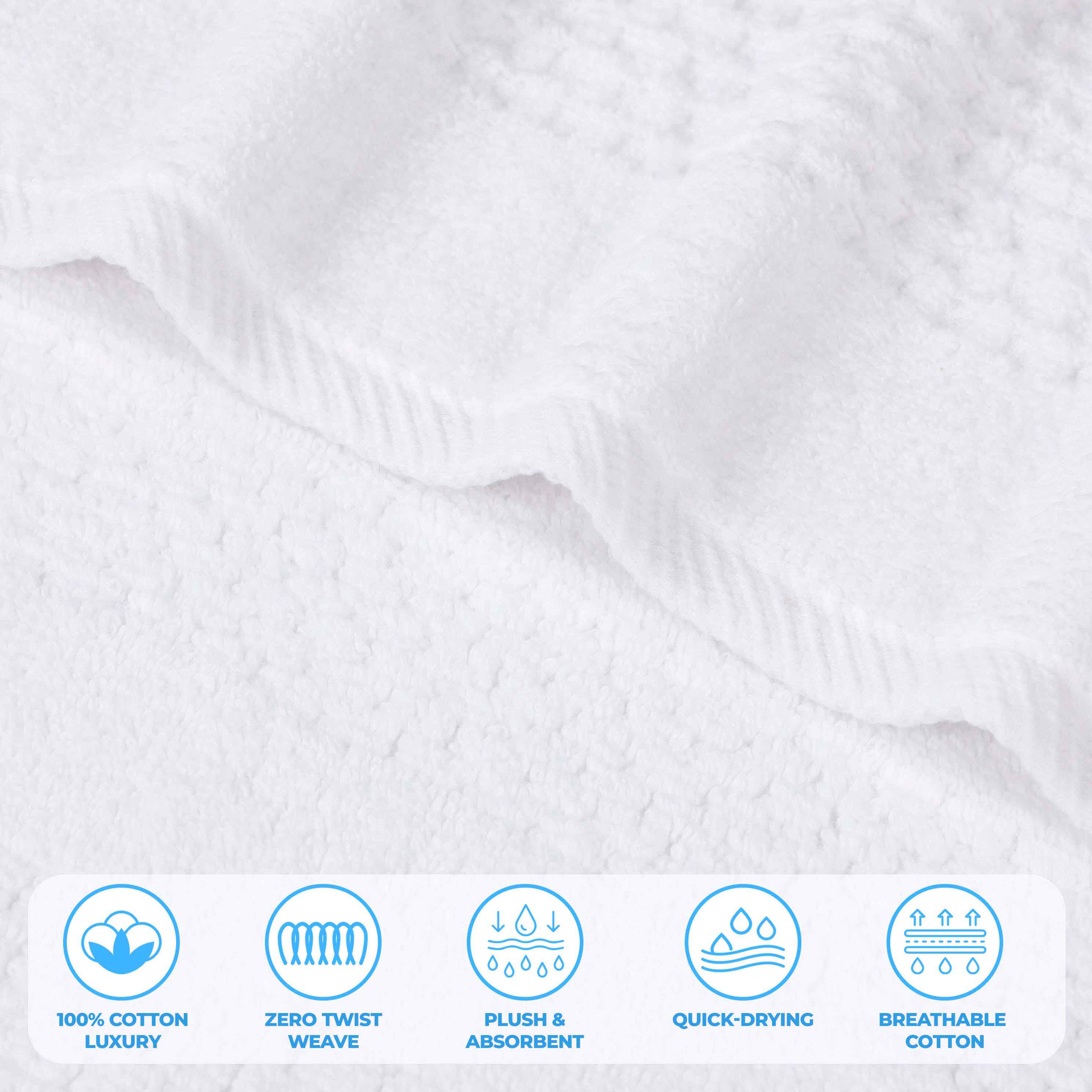 Playa Zero Twist Cotton Solid Waffle Textured Bath Sheets - Ultra Soft & Absorbent Set of 2 | Luxury Spa & Bathroom Essentials for Hotels & Home Use