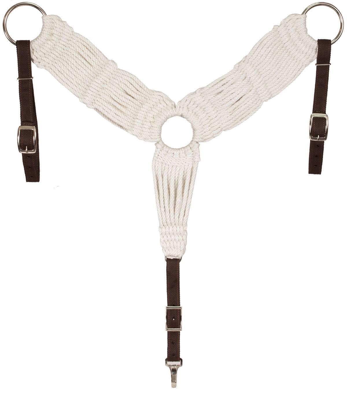 Premium MUSTANG Natural Wool Blend Breast Collar for Horses - Comfortable & Durable Equestrian Training Gear for Western Riding, Trail & Show Use