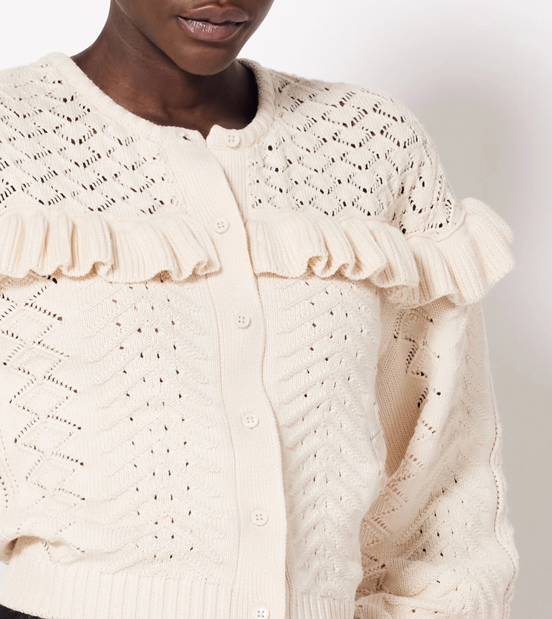 Fernanda Cardigan Women's Ivory Knit Sweater - Soft & Cozy Open Front Cardigan for Fall & Winter | Perfect for Casual Outfits, Office Wear & Layering